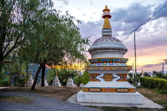 Buddhist temple Dag Shang Kagyu in Panillo huesca Arag&oacute;n Spain