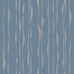 Wavy line pattern. Hand drawn stripes.