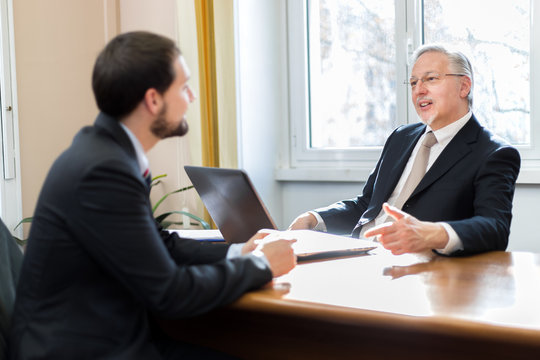 Job interview in an office