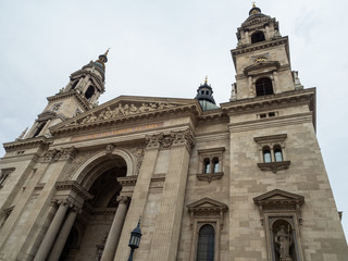 Fototapeta na wymiar Budapest, Hungary - Mar 8th 2019: St. Stephen's Basilica is a Roman Catholic basilica in Budapest, Hungary. It is named in honour of Stephen, the first King of Hungary