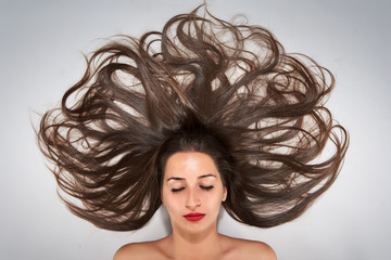 Fototapeta premium Woman with long hair