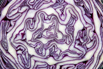 cut cauliflower for abstract background