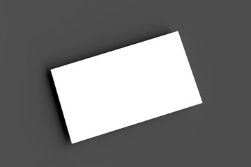 blank business cards ready for brand presentation, 3d illustration