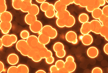 shinning glow abstract cells