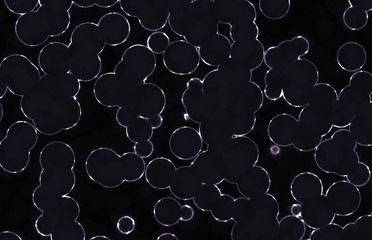 shinning glow abstract cells 