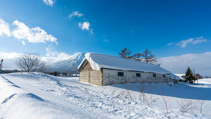 House With Snow Winter Landscape