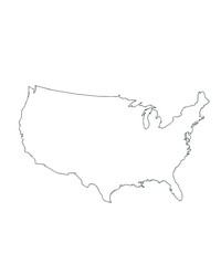 map of united states of America