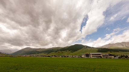 Obraz premium beautiful view of Livigno, Sondrio, Italy