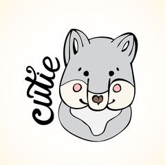 Cute little wolf