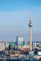 Cityscape of Berlin Cathedral and Fernsehturm TV tower © Roman Babakin