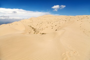 Cerro Blanco sand dune near Nasca or Nazca town in Peru