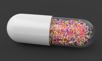 Pill with nano elements