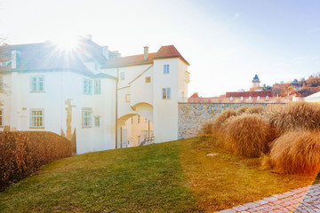 Burggarten at Grazer Burg castle complex in Old city Graz