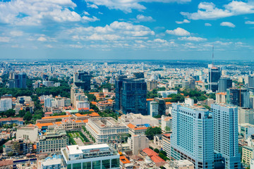 Panoramic view in Ho Chi Minh City