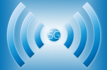 5g wireless connection - Digital signal transmission of fifth generation - Wi-fi high speed communication