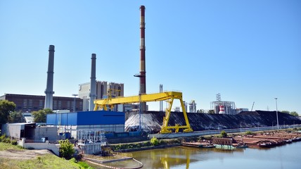 Fototapeta na wymiar Heat and power plant.