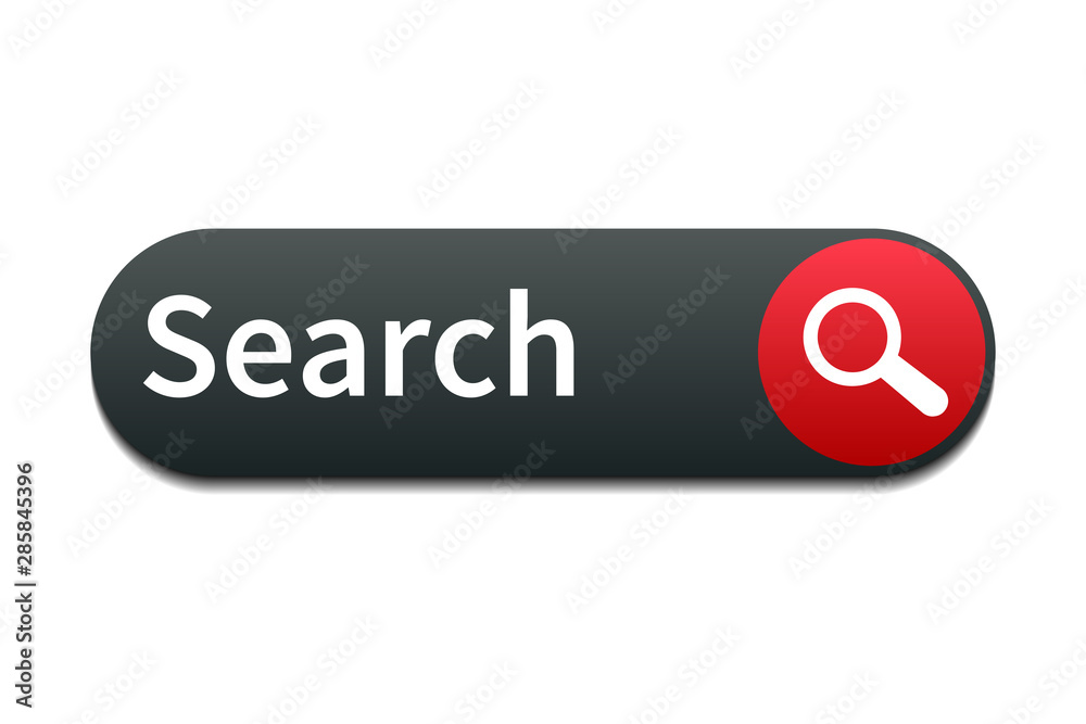 Fototapete Search bar web page internet browser button, search box template isolated – stock vector
