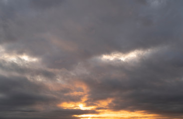 Obraz premium dramatic sky with clouds