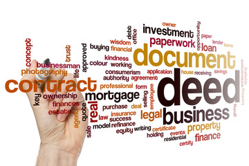 Deed word cloud