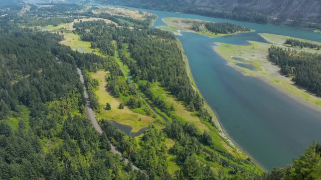 Beacon Rock, an 848-foot (258 m) basalt volcanic plug on the north shore of the Columbia River 32 miles (51 km) east of Vancouver. It was named by Lewis and Clark in 1805.  