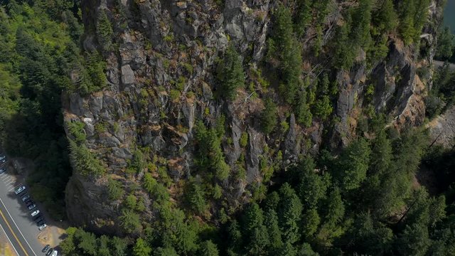 Beacon Rock, an 848-foot (258 m) basalt volcanic plug on the north shore of the Columbia River 32 miles (51 km) east of Vancouver. It was named by Lewis and Clark in 1805.  