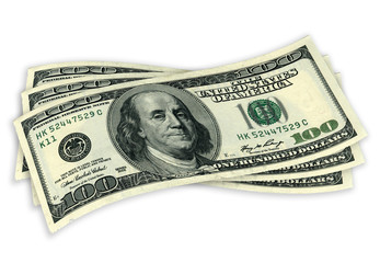 close up of one hundred dollars