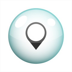 Pointer bubble icon vector design
