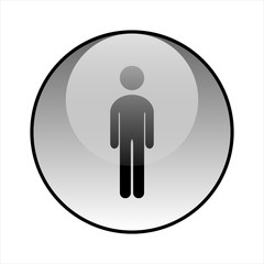 Avatar glass icon vector design. Man icon