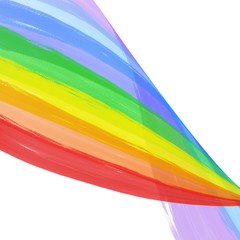 Rainbow strip painting with warp affect, Wave rainbow strip, Colorful rain bow wallpaper