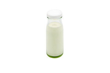 A bottle of milk isolate on white background