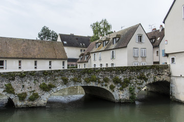 Traditional building in Chartres (France)