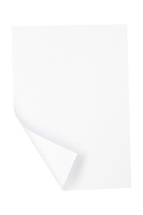 Paper size A4 isolated on background