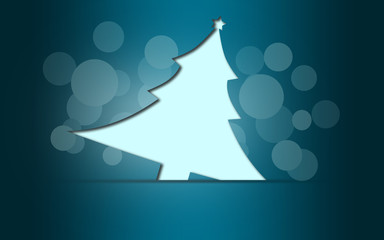 Christmas background with Christmas tree