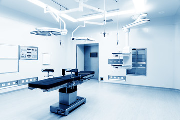 Interior of operating room in modern clinic