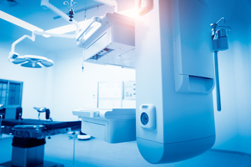 Equipment and medical devices in hybrid operating room blue filter , Surgical procedures , the operating room of the Future