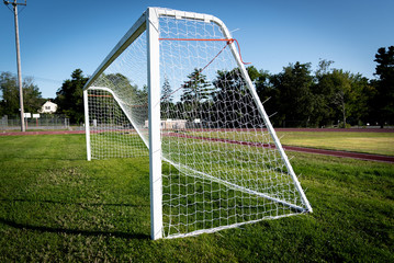 Soccer Goal Up Close In Maine 