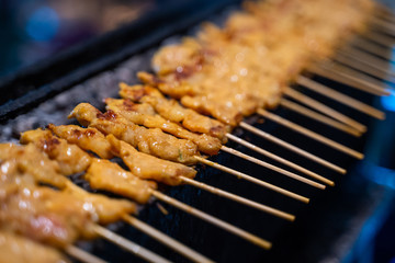 Pork Satay with peanut sauce