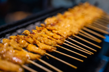 Pork Satay with peanut sauce