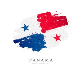 Flag of Panama. Vector illustration on a white background.