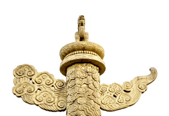 The ornamental column erected in front of Tiananmen Tower, Beijing