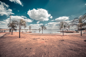 A beautiful view of Paranoa Lake in Brasilia, Brazil