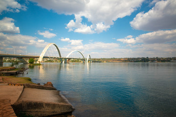 A beautiful view of JK Bridge in Brasilia, Brazil