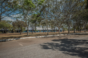 A beautiful view of Expobrasilia Building in Park, Brasilia, Brazil