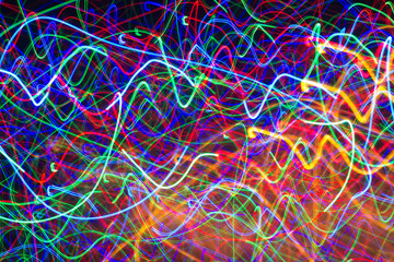 neon lights in Wesak celebration
