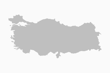 Fototapeta premium Turkey country map flat background vector template