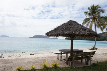 Champagne Beach in Vanuatu,Espiritu Santo Island