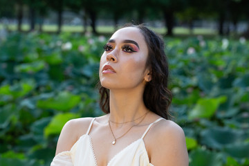 Naklejka premium female model