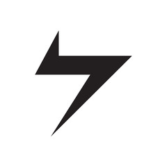 lightning icon vector design template