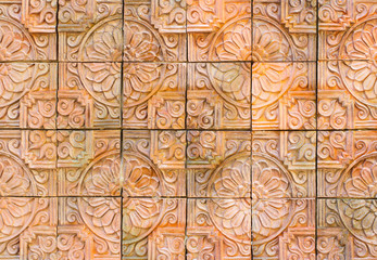 Thai style tile background