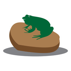 frog icon illustration vector design template